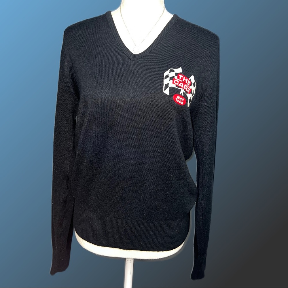HP 🎉 VTG Mark Fore Sportswear The Car 1980 Tour Sweater 100% Orlon Acrylic